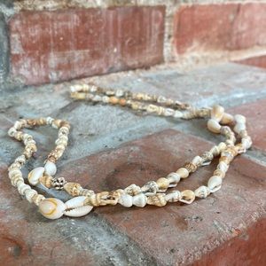 Puka shell long necklace